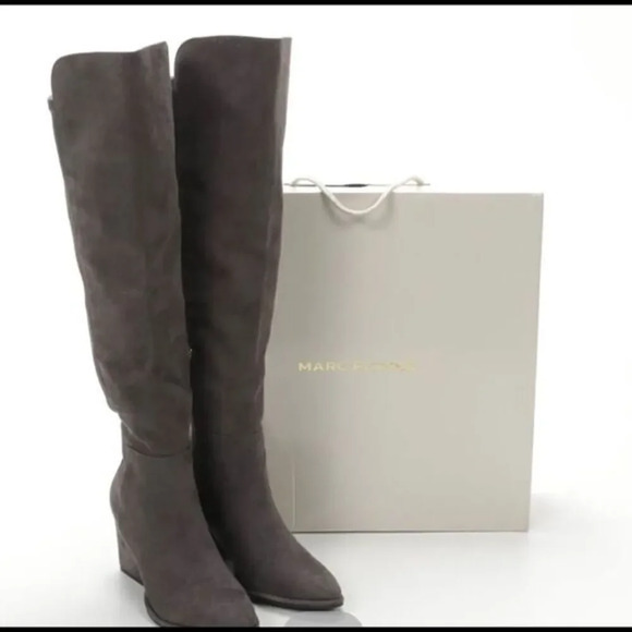 Marc Fisher Women’s Gray Lecture3 Knee-High Boots Size 5M - Picture 1 of 10
